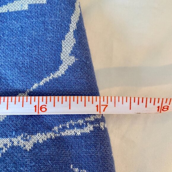 Blue and White Marble Swirl Side Cut Out Mini Party Dress - Picture 10 of 11